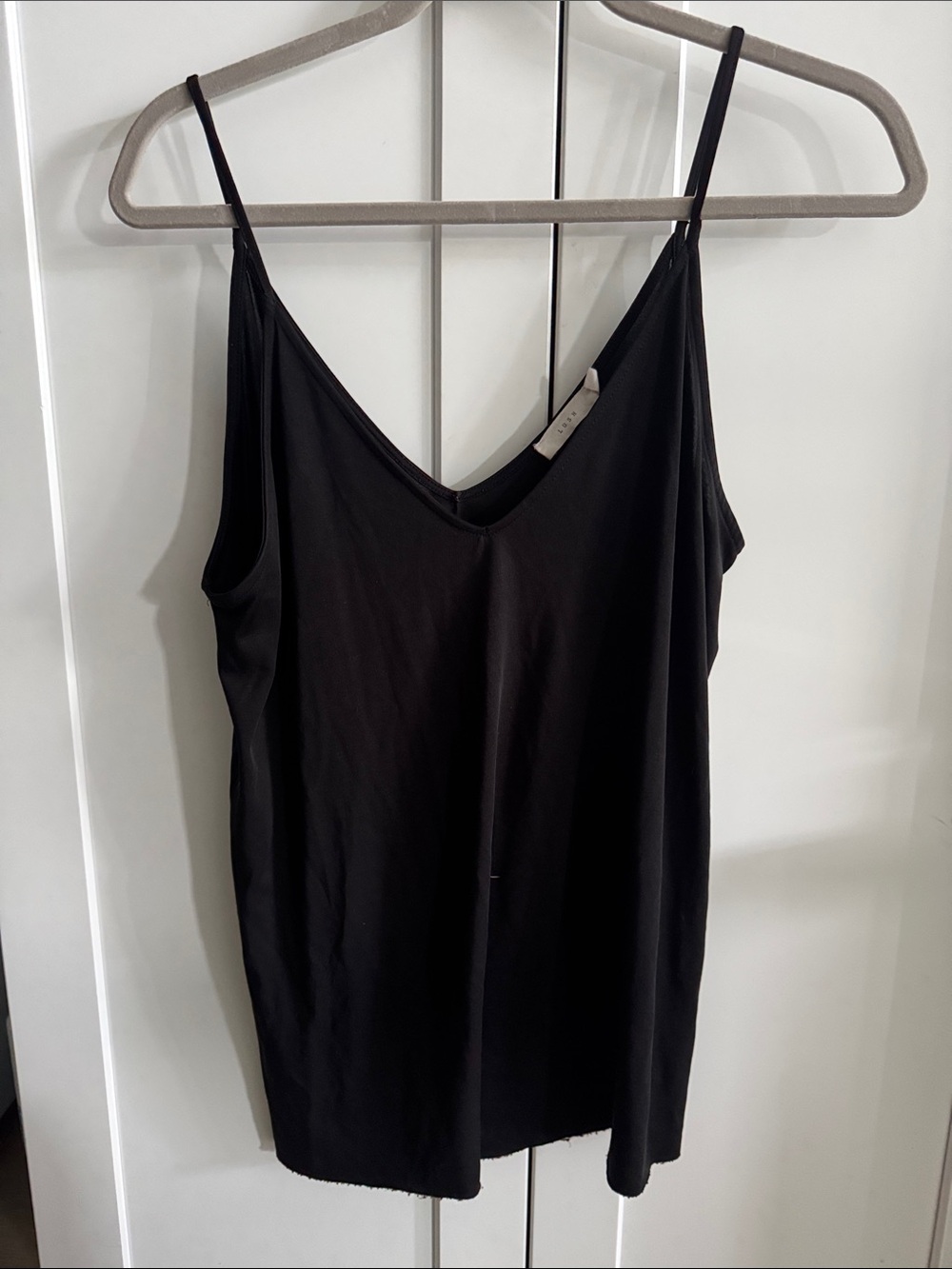 Lush Black V-Neck Spaghetti Strap Camisole Top